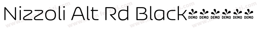 Nizzoli Alt Rd Black字体转换